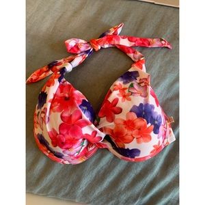 🌺LOW PRICE🌺La Vie En Rose Aqua Floral Bikini Top